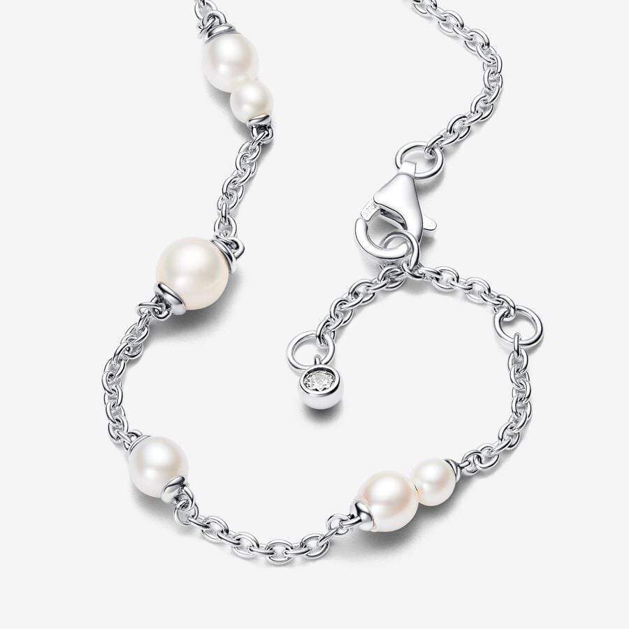 
                      
                        Pandora Treated Freshwater Cultured Pearl Station Chain Bracelet
                      
                    