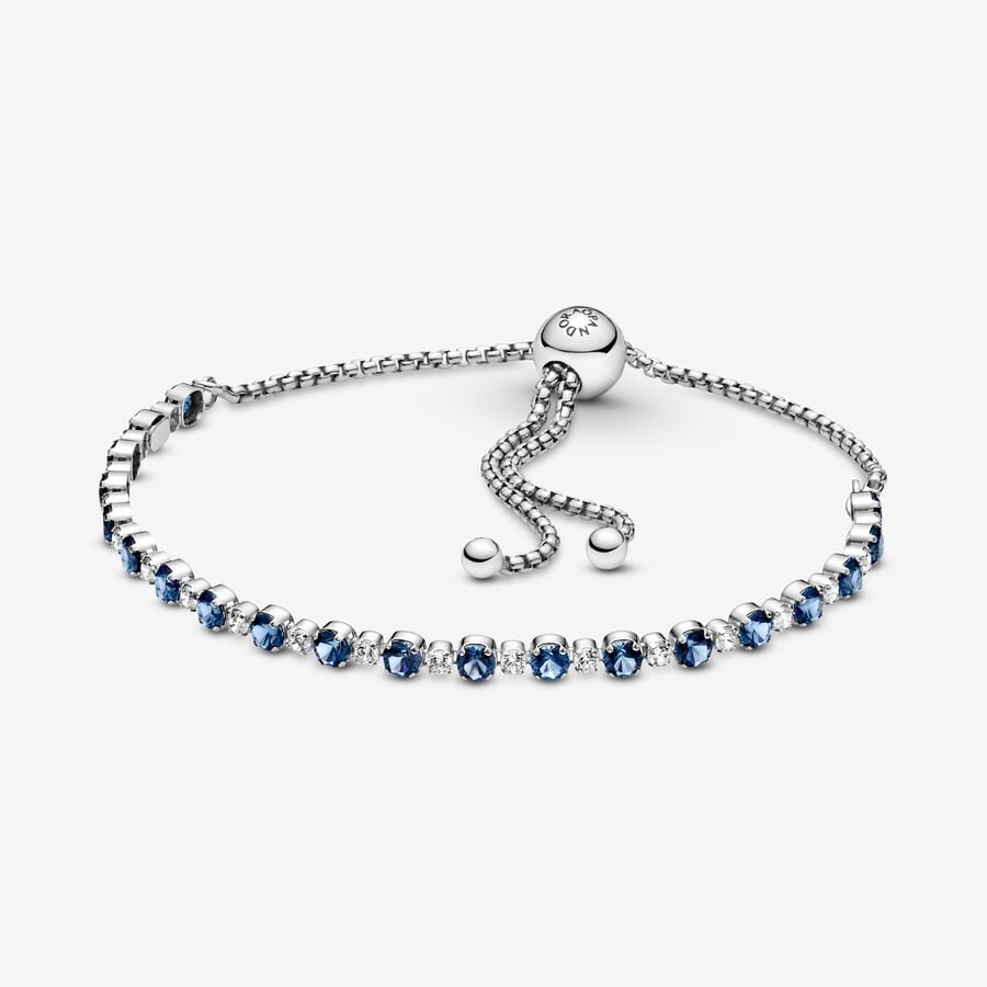 
                      
                        Pandora Blue and Clear Sparkle Slider Bracelet
                      
                    