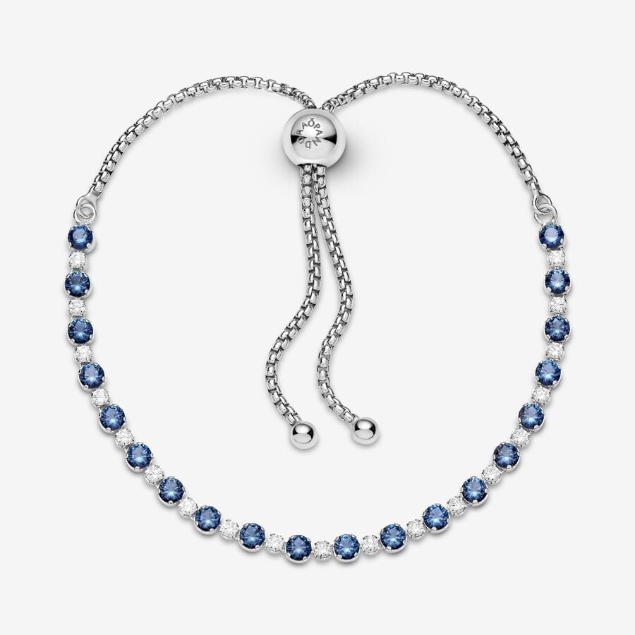 
                      
                        Pandora Blue and Clear Sparkle Slider Bracelet
                      
                    