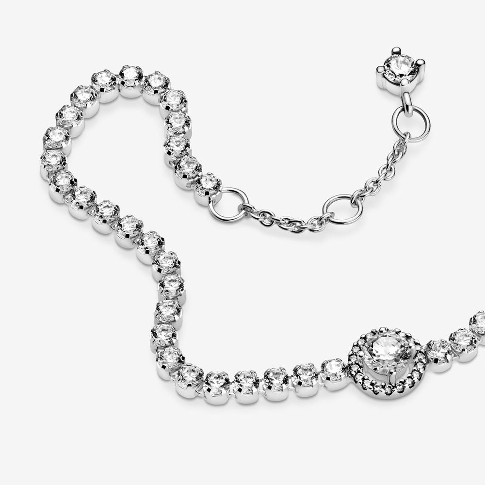 
                      
                        Pandora Sparkling Halo Tennis Bracelet
                      
                    