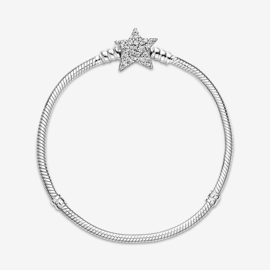 
                      
                        Pandora Moments Asymmetric Star Clasp Snake Chain Bracelet
                      
                    