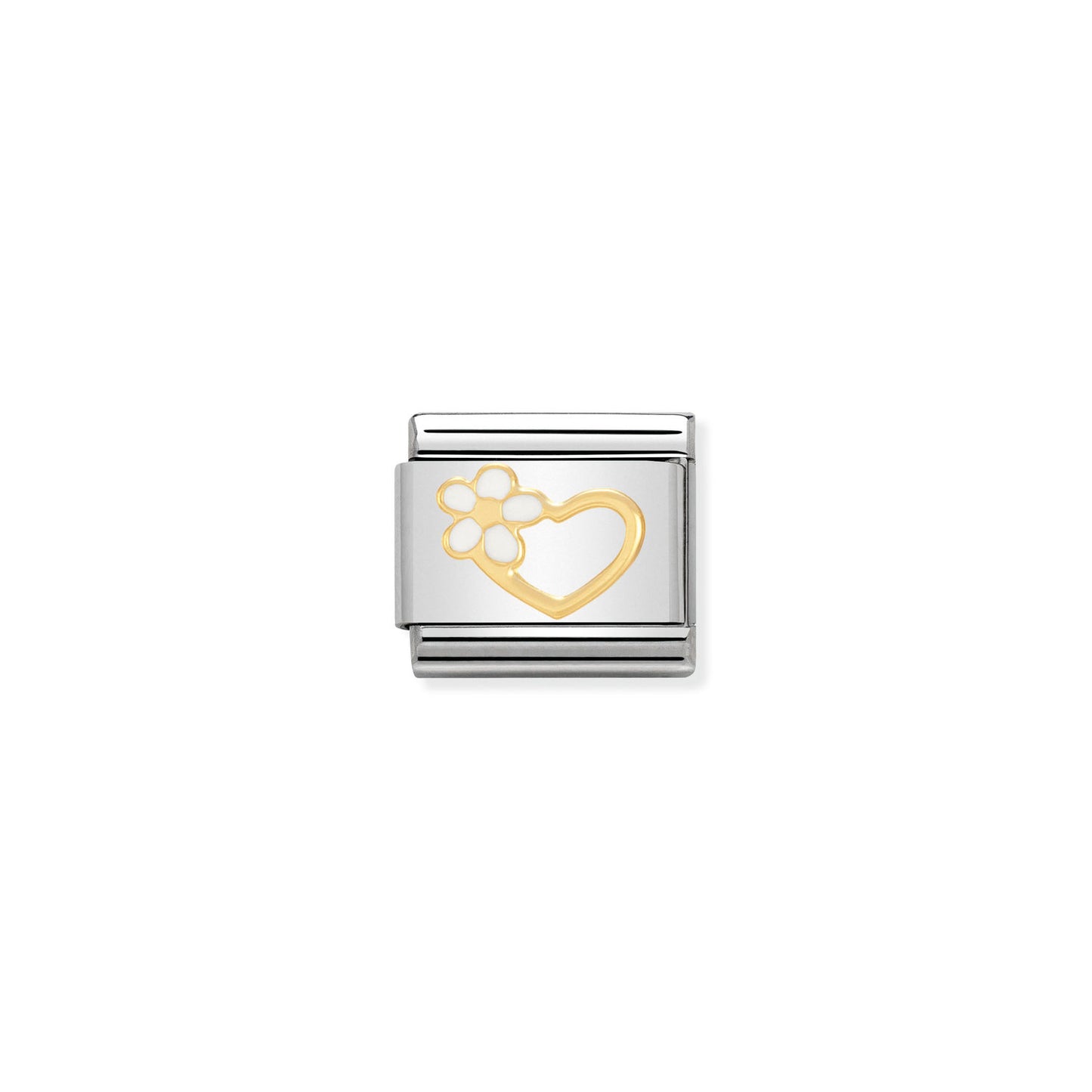 Nomination Classic Link Heart with Flower