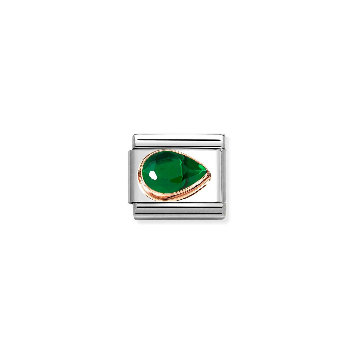 Nomination Classic Link Green CZ Right Drop
