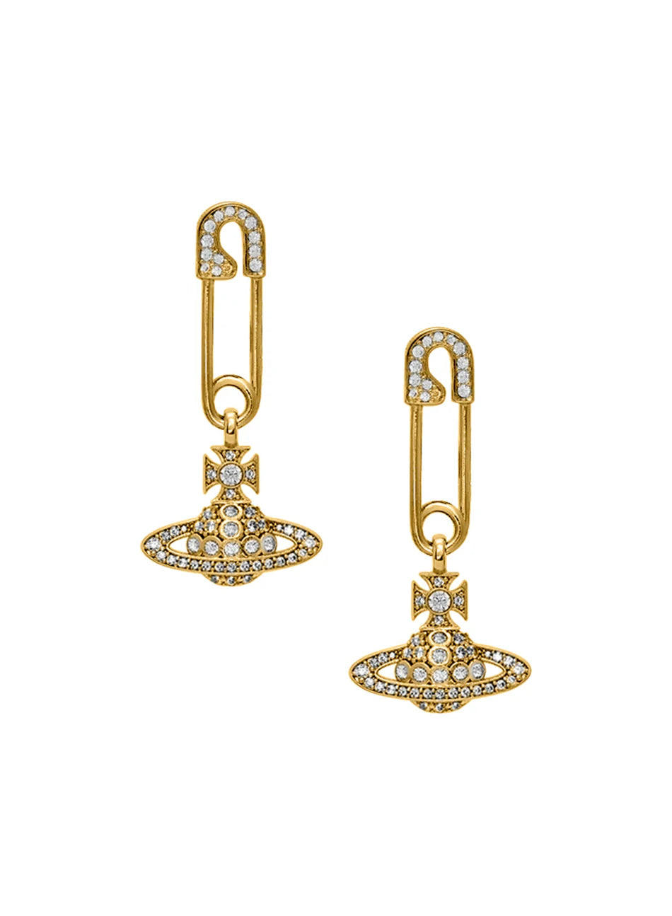 Vivienne Westwood Lucrece Earrings Gold Tone