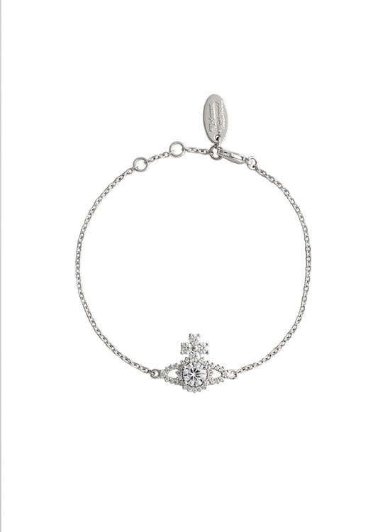Vivienne Westwood Valentina Orb Silver Tone Bracelet