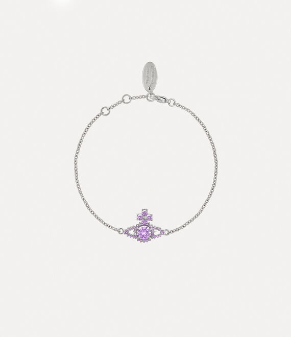 Vivienne Westwood Silver Tone and Lavender Bracelet