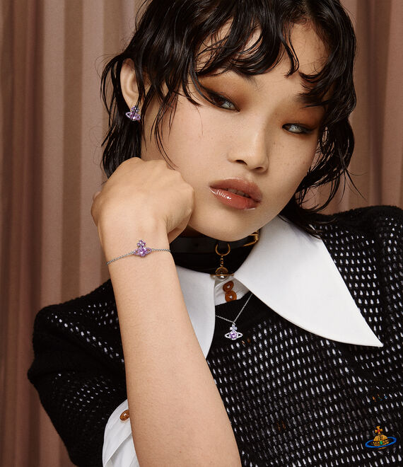 
                      
                        Vivienne Westwood Silver Tone and Lavender Bracelet
                      
                    