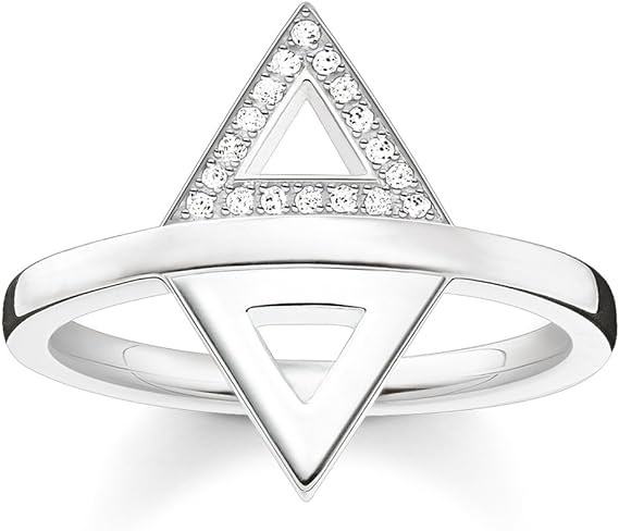 Thomas Sabo Sterling Silver Diamond Triangle Ring