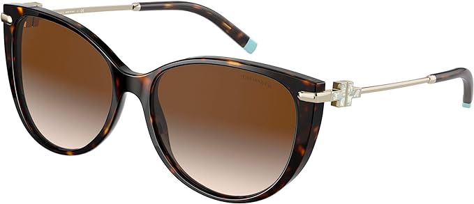 Tiffany & Co. Women's Havana/Brown Shaded Sunglasses TF4178