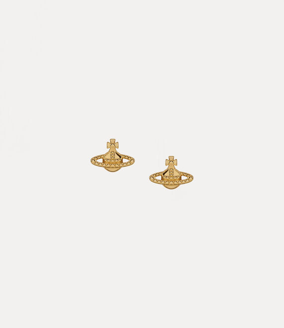 Vivienne Westwood Farah Yellow Gold Stud Earrings