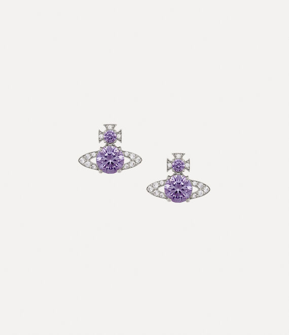 Vivienne Westwood Silver and Lavender Ismene Earrings