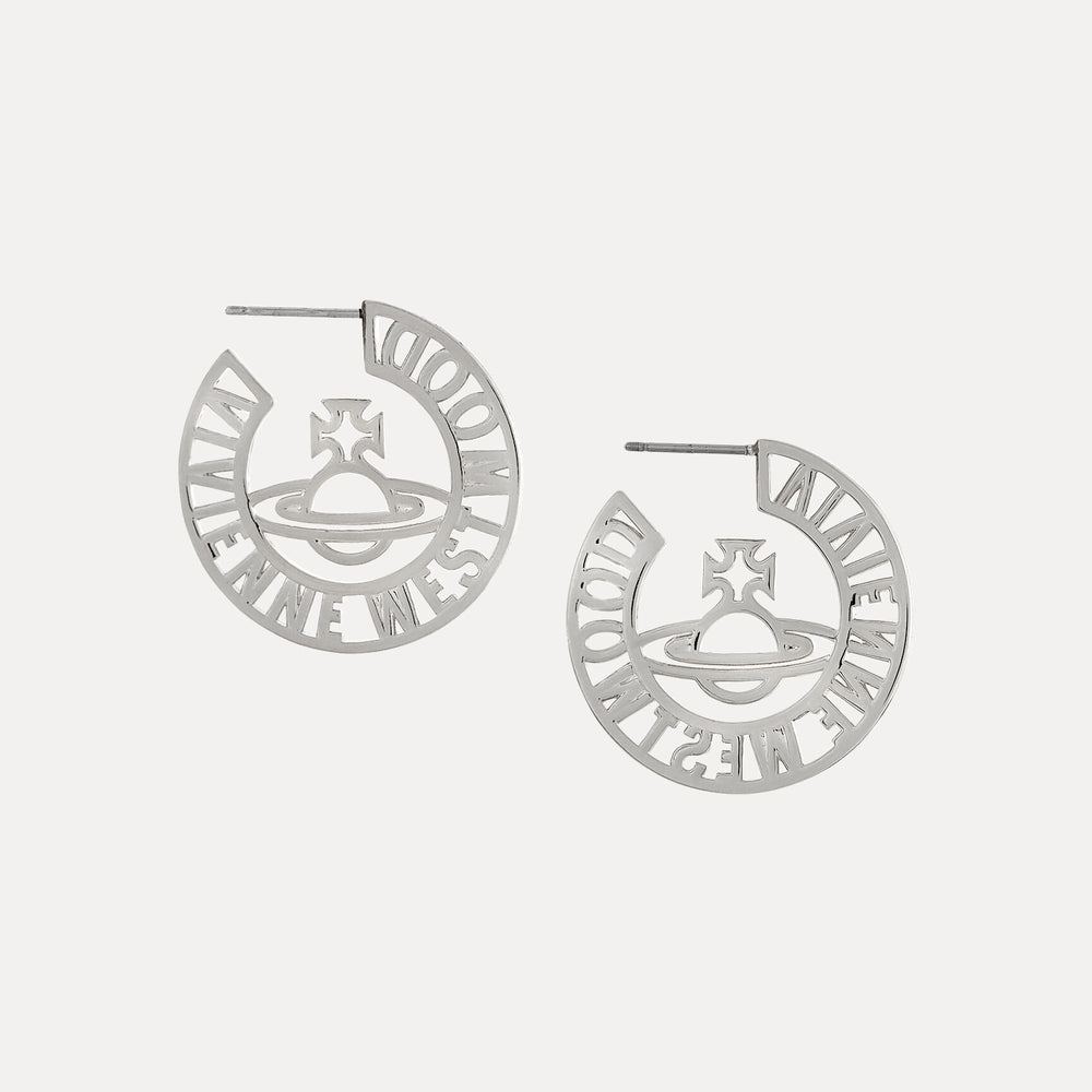 Vivienne Westwood Selma Silver Tone Earrings