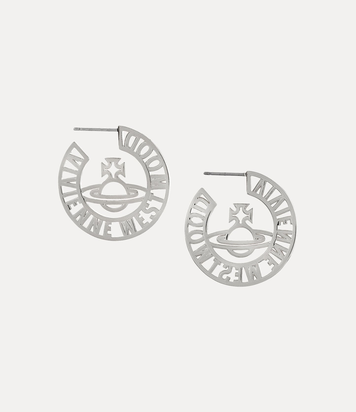 Vivienne Westwood Selma Silver Tone Earrings