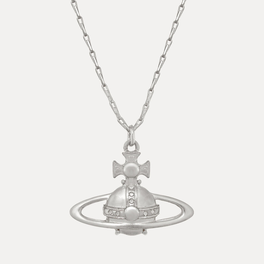 Vivienne Westwood Silver Tone Suzie Pendant Necklace