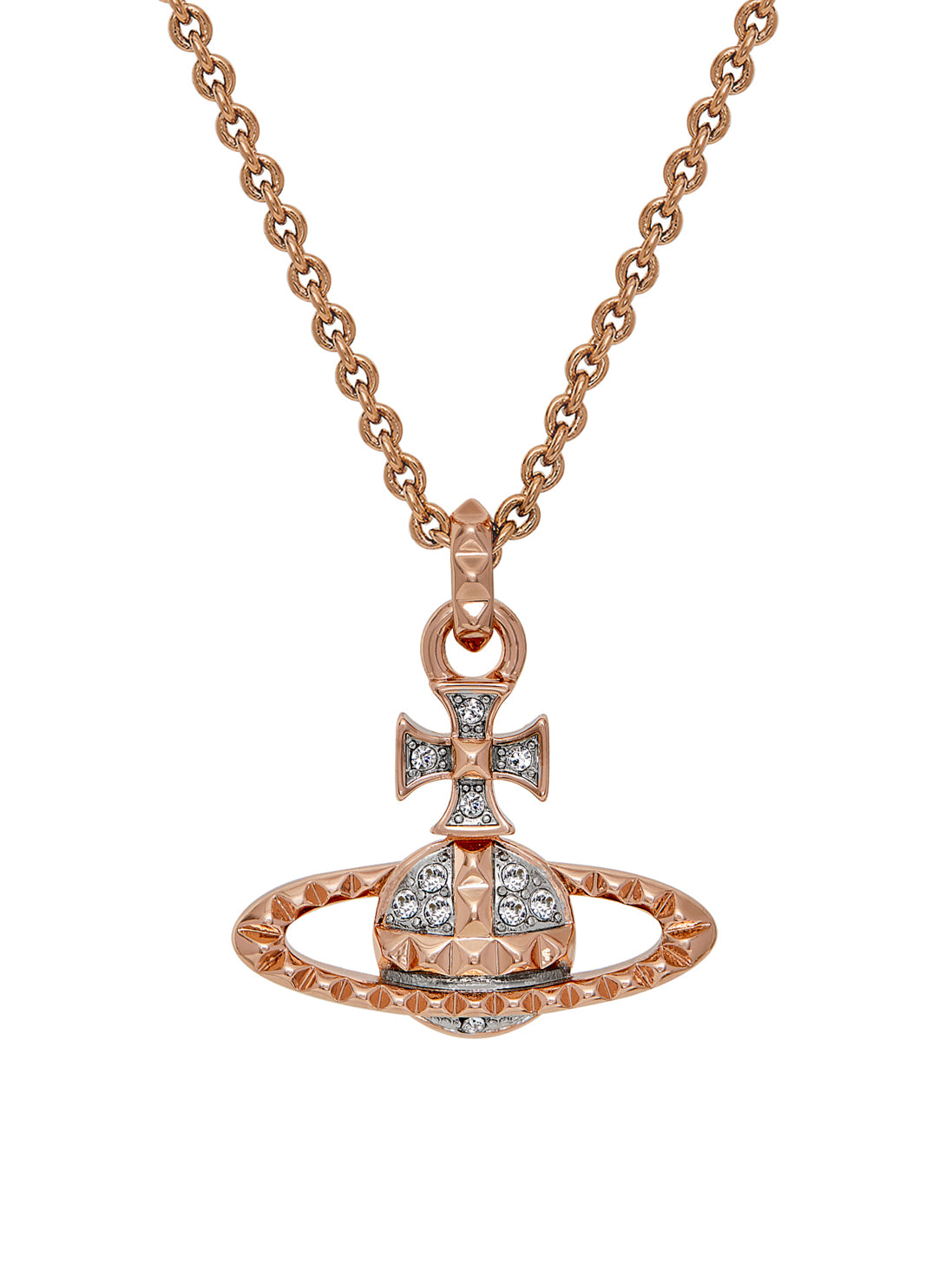 Vivienne Westwood Mayfair Bas Relief Rose Gold Tone Necklace