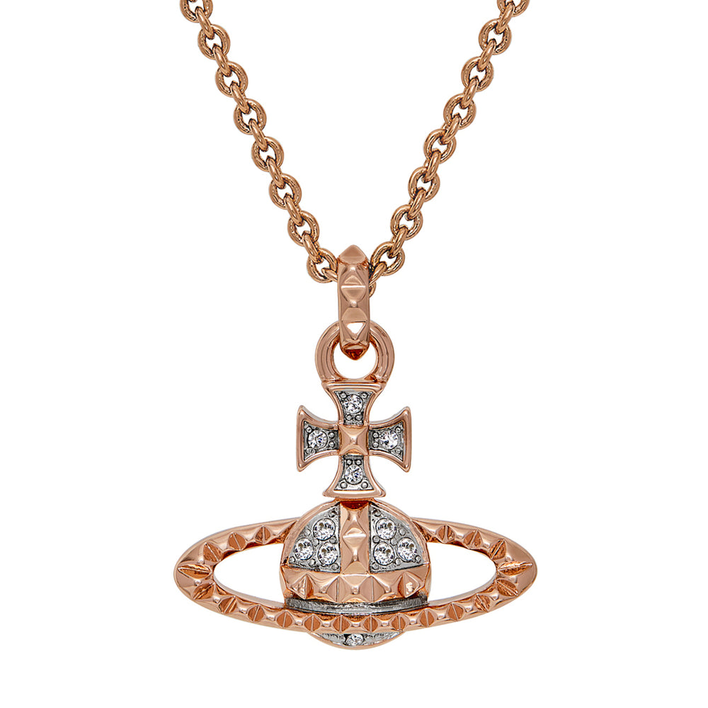 Vivienne Westwood Mayfair Bas Relief Rose Gold Tone Necklace