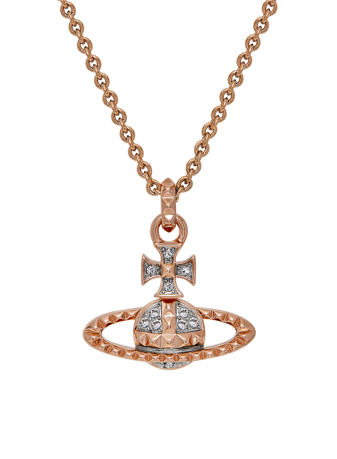 Load image into Gallery viewer, Vivienne Westwood Mayfair Bas Relief Rose Gold Tone Pendant
