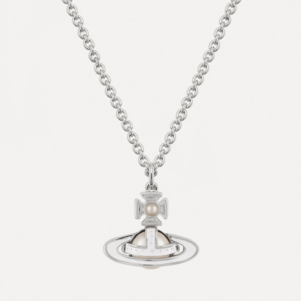 Vivienne Westwood Simonetta Bas Relief Silver Tone Necklace