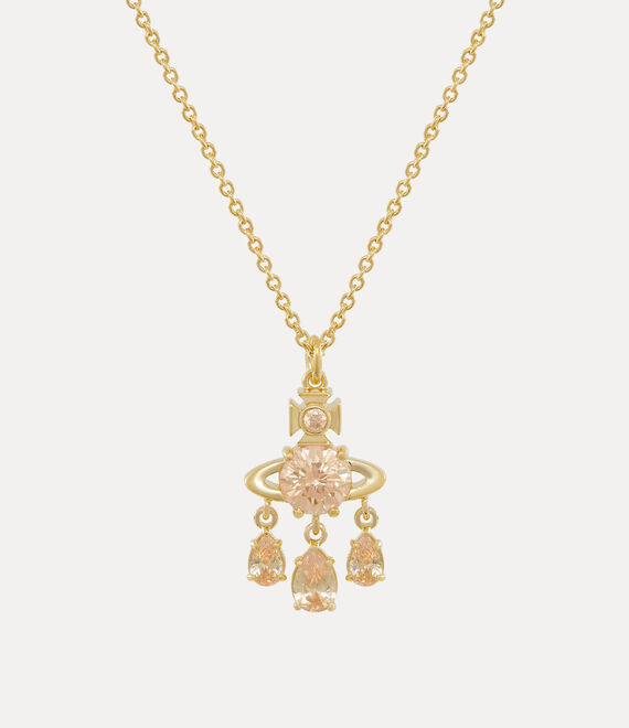 Vivienne Westwood Joaquina Yellow Gold Tone Pendant