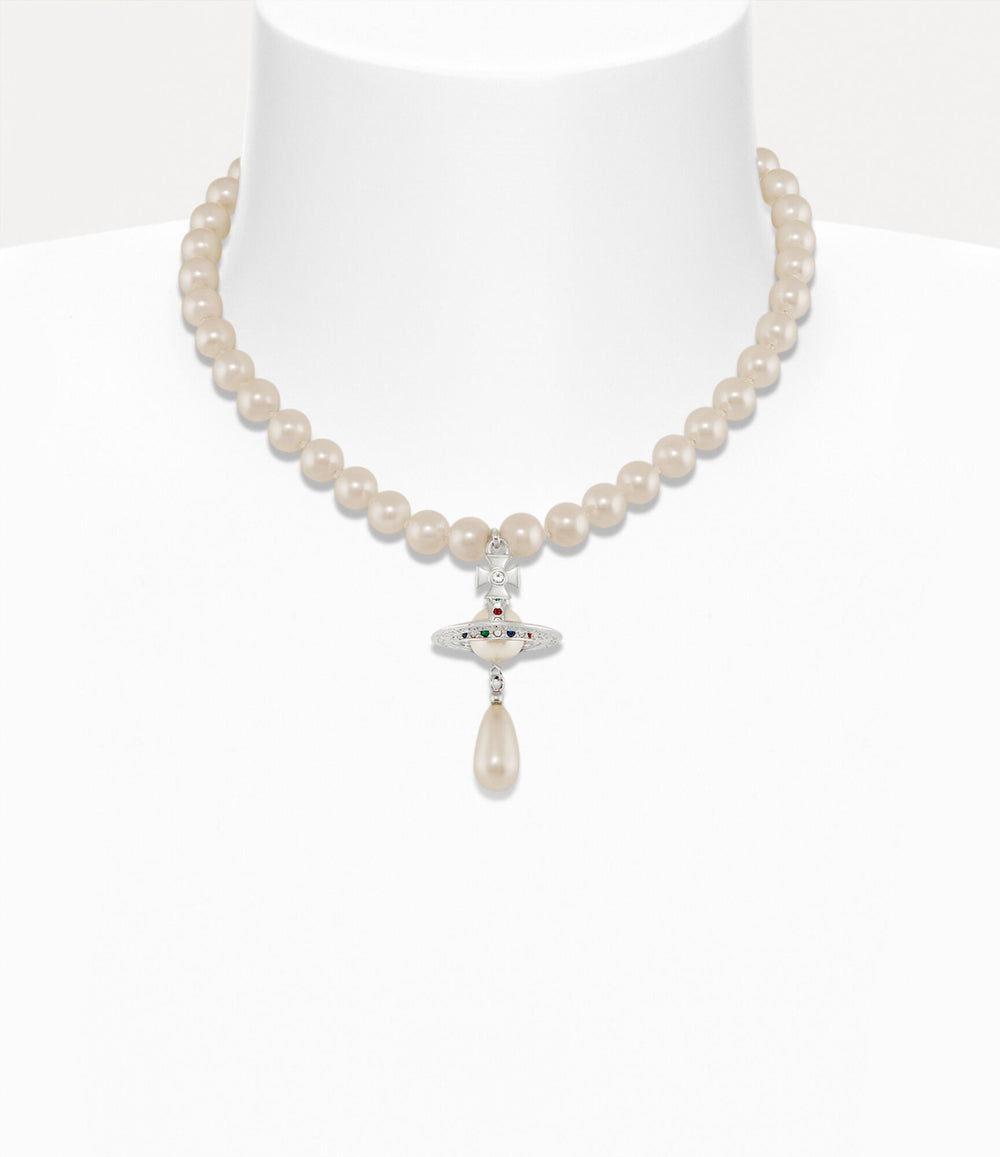 Vivienne Westwood One Row Pearl Drop Choker