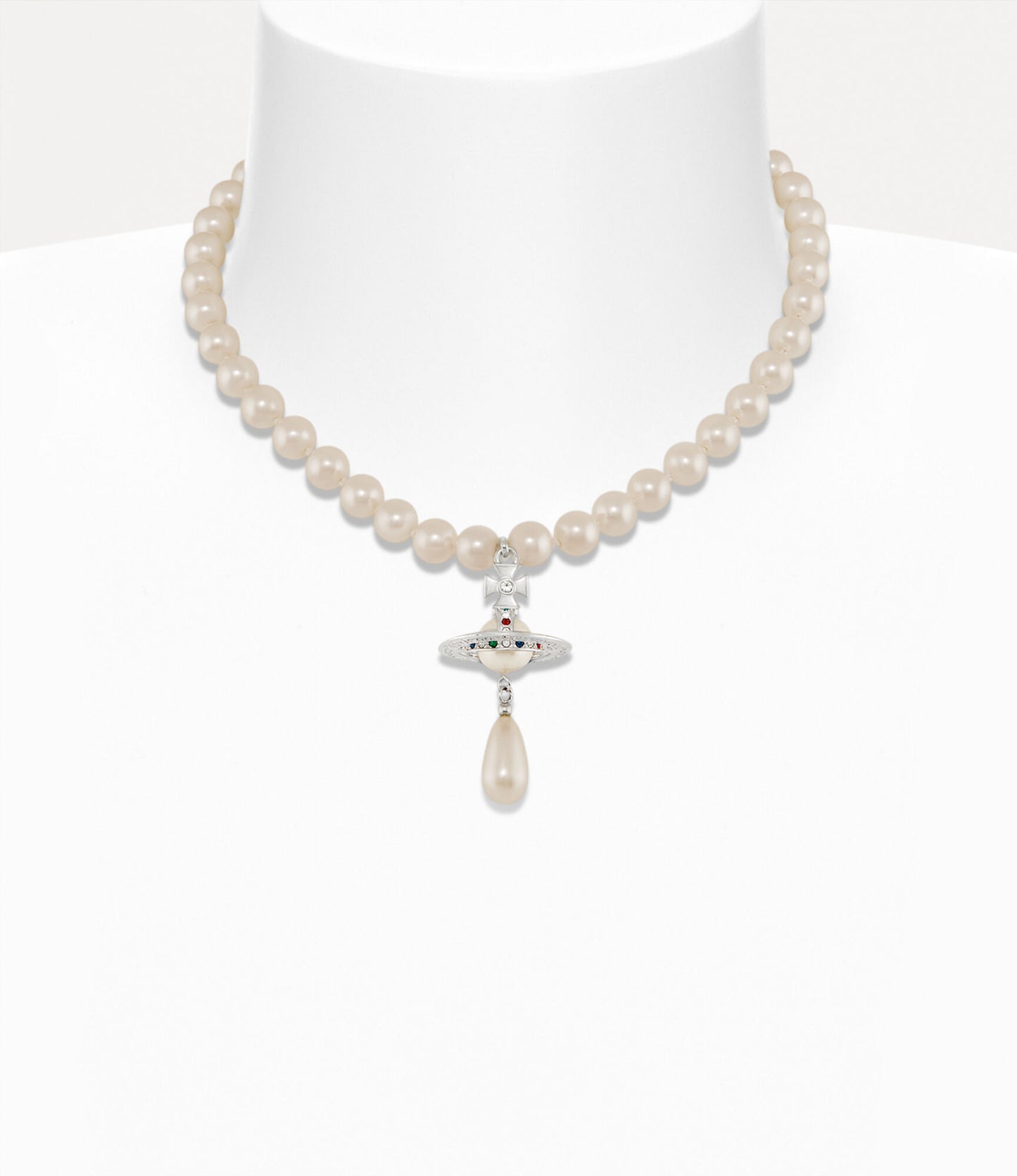 Vivienne Westwood One Row Pearl Drop Choker