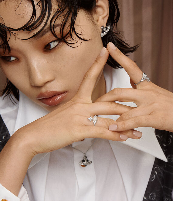 
                      
                        Vivienne Westwood Silver Tone Feodora Ring
                      
                    
