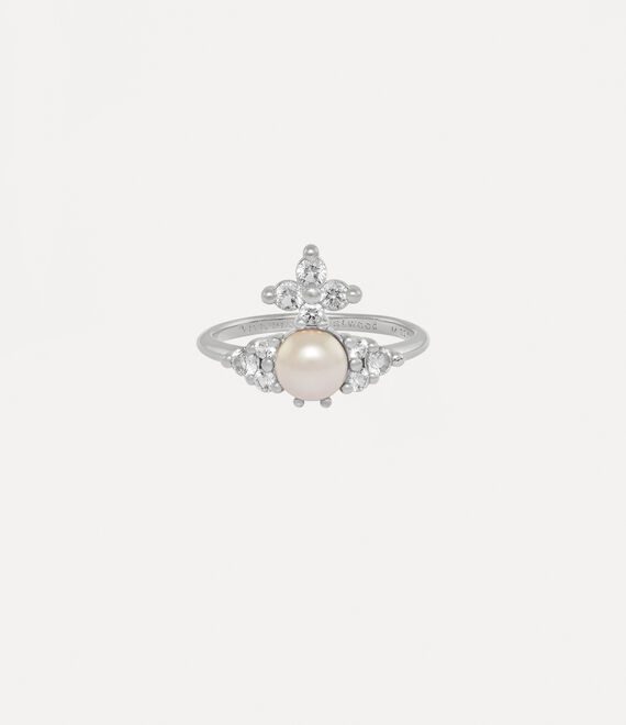 Vivienne Westwood Silver Tone Feodora Ring