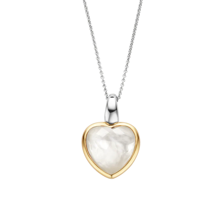 TI SENTO Mother of Pearl Heart Pendant 6807MW