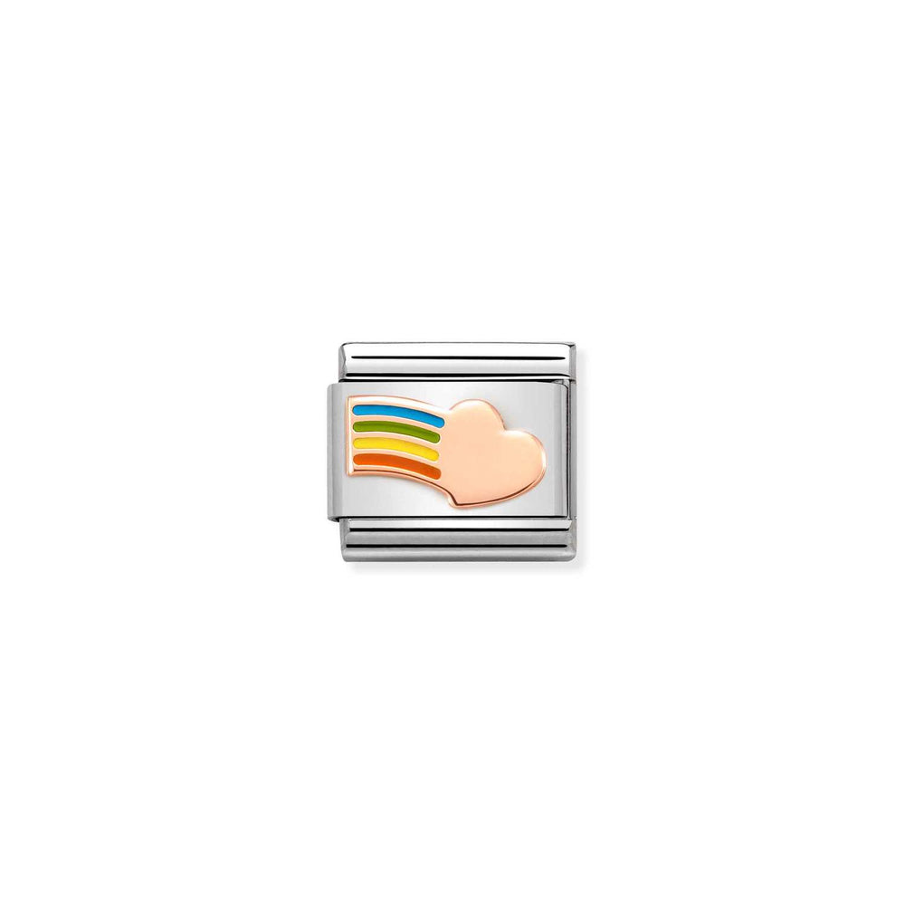 Nomination Classic Link Rainbow with Heart