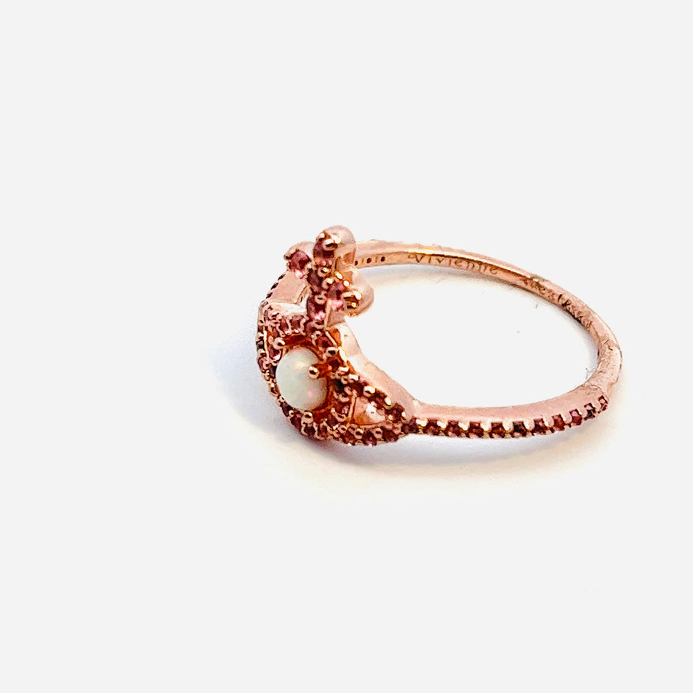 
                      
                        Vivienne Westwood Olympia Rose Gold and Pink CZ Ring
                      
                    