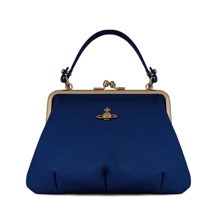 Vivienne Westwood Granny Frame Purse with Chain in Electric Blue