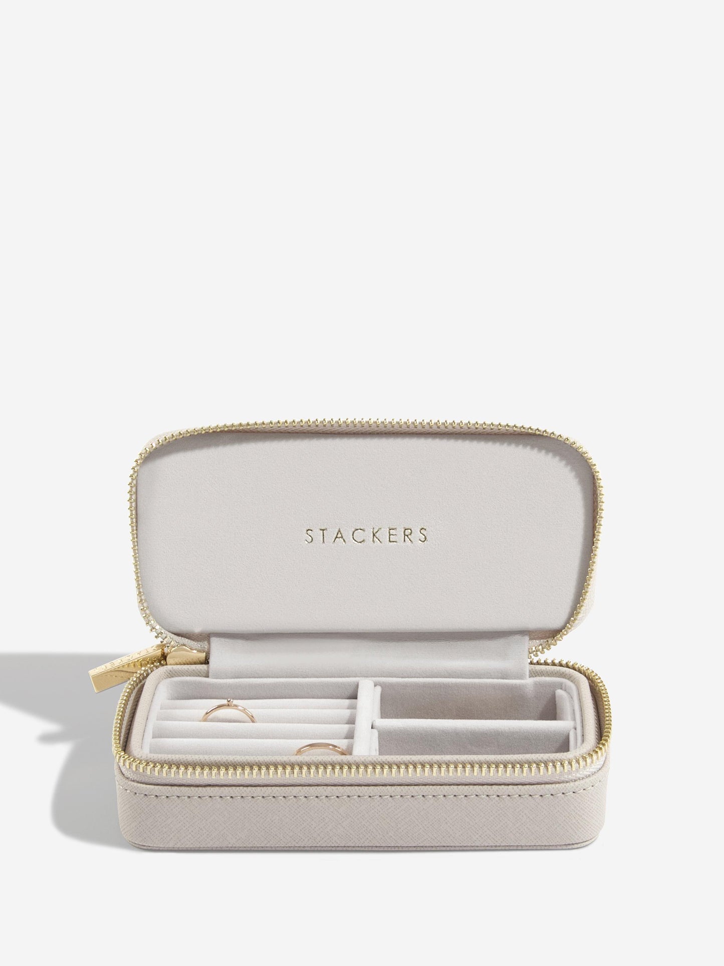 Stackers Zipped Travel Jewellery Box - Taupe