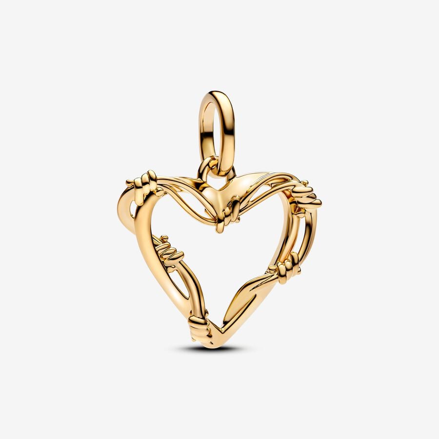 Pandora Wire Heart Dangle Charm