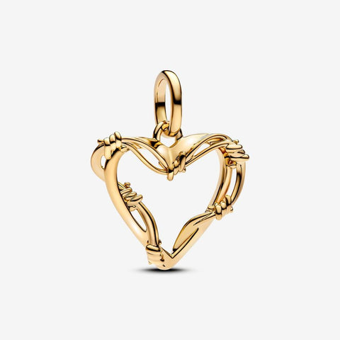 Pandora Wire Heart Dangle Charm