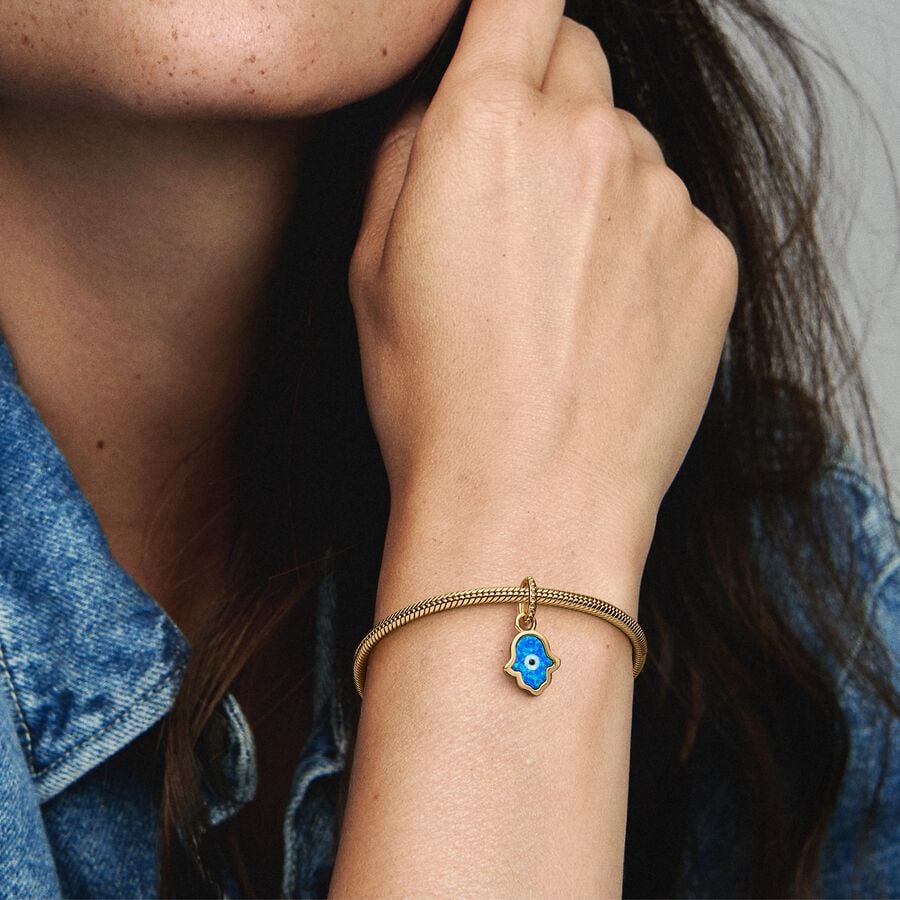
                      
                        Pandora Opalescent Blue Hamsa Hand Dangle Charm
                      
                    