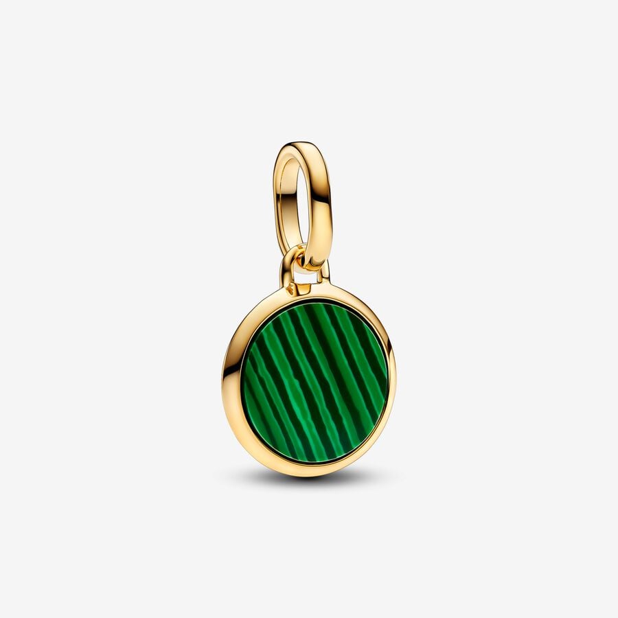 Pandora ME Green Engravable Mini Medallion Charm