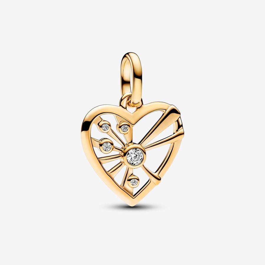 Pandora ME Heart & Rays Medallion Charm