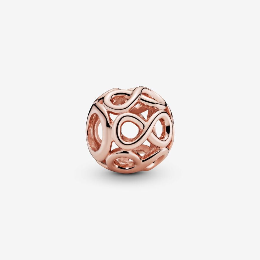 PANDORA Rose Openwork Infinity Charm