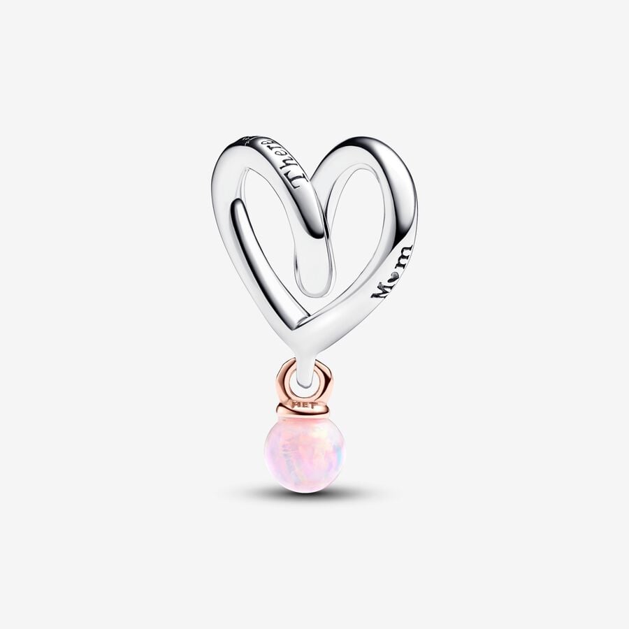 Pandora Two-tone Wrapped Heart Charm