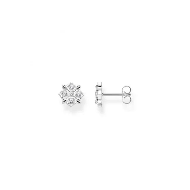 Thomas Sabo Silver White Stone Earrings
