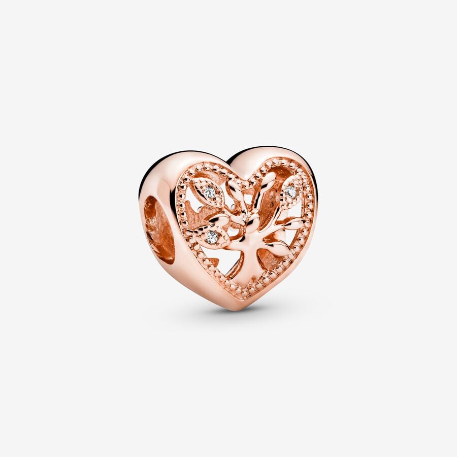 PANDORA Openwork Family Tree Heart Charm