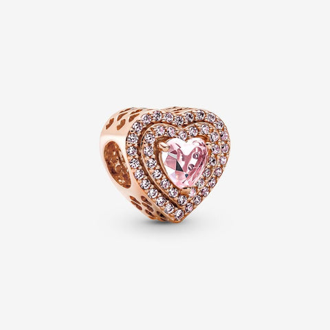 Pandora Sparkling Levelled Heart Charm