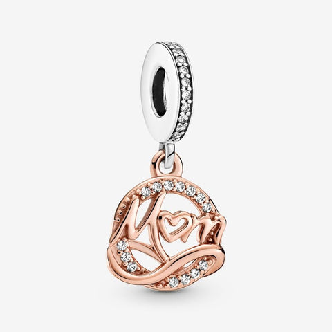 Pandora Two-tone Mum Dangle Charm