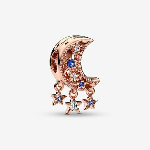 PANDORA Star & Crescent Moon Charm