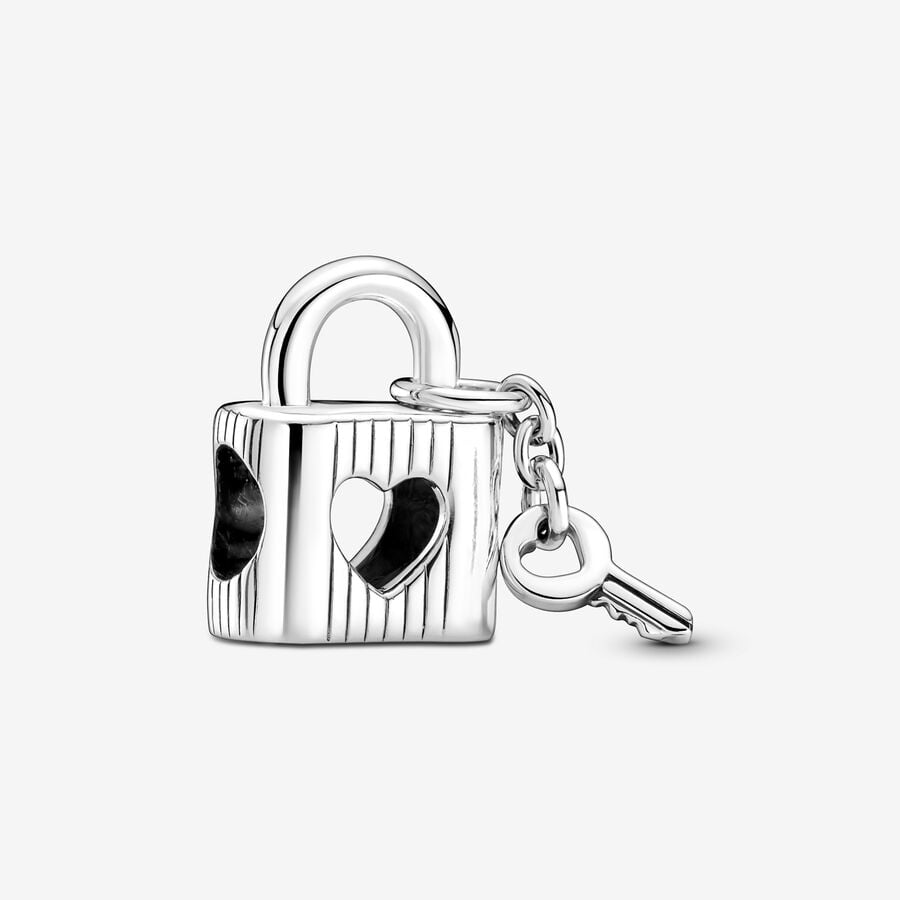 Pandora Padlock & Heart Key Charm