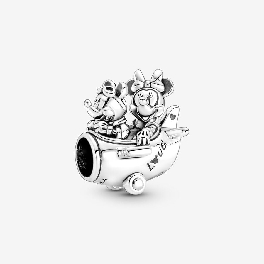 Pandora Disney Mickey Mouse & Minnie Mouse Airplane Charm