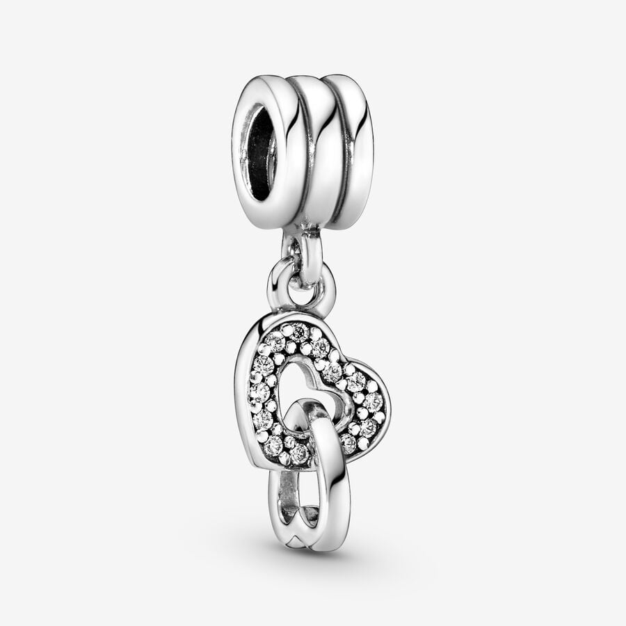 Pandora Interlocking Hearts Dangle Charm