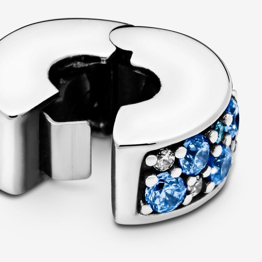 
                      
                        Pandora Blue Pavé Clip Charm
                      
                    