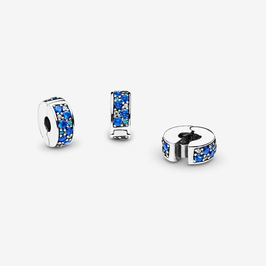 
                      
                        Pandora Blue Pavé Clip Charm
                      
                    