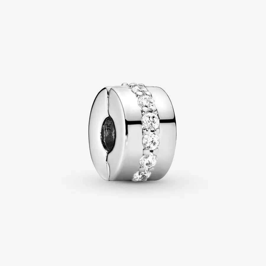 Pandora Clear Sparkling Row Clip Charm